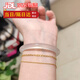 喜福康白月光玉髓手鐲冰種高冰透瑪瑙手鐲玉手鐲玉鐲子送女朋友生日禮物 【荔枝凍款】  圈口 56 Mm