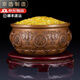 戲鯉六福聚寶盆家居客廳辦公室玄關(guān)客廳裝飾擺件公司開(kāi)業(yè)新居喬遷禮品 小號 直徑11.5*高5.5cm