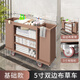 申梵（SHENFAN）酒店布草車客房專用工作車賓館打掃衛(wèi)生工具車小型清潔保潔手推車 加厚雙邊5寸地毯輪