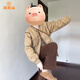 派吉鯊2025新款卡其色夾棉棉服外套女秋冬小個(gè)子寬松韓系感棉襖春秋 【卡其色】【外套女冬季加厚/秋 M 45/55kg