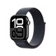Apple Watch Series 10 智能手表46毫米亮黑色鋁金屬表殼濃墨色回環(huán)式表帶【蜂窩】京補(bǔ)合約
