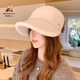 稻草人漁夫帽女2024冬季新款韓系百搭時(shí)尚鴨舌帽保暖防寒護耳帽子潮 米色 均碼