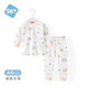 舒貝怡兒童睡衣秋衣秋褲純棉寶寶內(nèi)衣套裝男女家居服嬰兒衣服粉色90CM