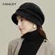 凡飾（FANCET）羊毛漁夫帽女秋冬優(yōu)雅貝雷帽顯臉小保暖圓頂盆帽生日禮物送長(cháng)輩