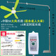 中聯(lián)小吊扇支架套餐床上微風(fēng)吊扇安靜無(wú)噪音床頭架子落地式不銹鋼伸縮吊桿微吊含掛架蚊帳扇配套睡眠扇 加粗版落地架+3米定時(shí)線+中聯(lián)50吊扇