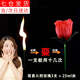 衛(wèi)辭魔術玫瑰花抖音同款火把玫瑰空手出玫瑰情人節(jié)魔術玫瑰花魔術 紅色火把玫瑰3支（蠟塊款）