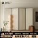 詩亭居屏風(fēng)可移動法式奶油風(fēng)隔斷客廳入戶玄關(guān)北歐折疊移動辦公室臥室 定制進(jìn)階-夾板款1片【40*180高】