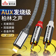 Riksoin雷克森lightning轉(zhuǎn)雙蓮花頭音頻線一分二紅白2RCA連接線適用于蘋果手機功放音響 【DAC解碼版】柏林之聲+高保真無損音質(zhì) 2.4m