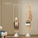 埃斯林格法式奶油風(fēng)旋轉落地全身鏡家用女生臥室試衣鏡客廳入戶(hù)輕奢穿衣鏡 奶白色