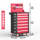 伊科迅達工具車(chē)多功能維修車(chē)小推車(chē)手推車(chē)車(chē)間工具柜 旗艦黑紅七抽工具車(chē)+頂板-鋁合金