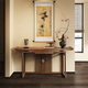 梧榆新中式實(shí)木玄關(guān)桌入戶(hù)門(mén)廳供桌香案佛臺家用風(fēng)水長(cháng)條幾玄關(guān)臺  老榆木玄關(guān)桌120cm