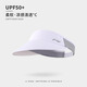 李寧（LI-NING）帽子跑步空頂帽女羽毛網(wǎng)球遮陽帽戶外運動防曬帽男登山馬拉松速干 白色【百搭單品-時尚簡約】