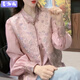 麥潮尚國風(fēng)2025兩件套襯衫春季中式馬甲時(shí)尚套裝 襯衫+馬甲 兩件套 S 建議85-98斤