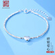 老銀匠碎銀子手鏈s925銀女時(shí)尚百搭?lèi)?ài)心送女友情人節禮物碎銀幾兩銀手串