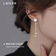 Lnieer925銀花朵流蘇耳釘女輕奢小眾高級感山茶花耳環(huán)耳墜2025新款耳飾 山茶花流蘇耳環(huán)【925銀】