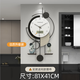 戀妝（lioele）鐘表掛鐘客廳簡(jiǎn)約現代家用時(shí)尚大氣2025新款創(chuàng  )意網(wǎng)紅掛墻時(shí)鐘 創(chuàng  )意掛鐘日歷款 81*41cm帶擺件