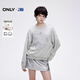 ONLY春夏NBA聯(lián)名款寬松圓領(lǐng)純棉落肩衛(wèi)衣女|12449S004 G47 淺花灰色 M (165) 84A