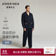 愛(ài)慕先生男長(cháng)袖長(cháng)褲秋冬半邊絨厚睡衣家居服套裝NS43L831藍色180