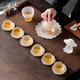 井瓷琉璃玻璃功夫茶具整套裝高端茶杯送長(zhǎng)輩領(lǐng)導(dǎo)客戶老師喬遷結(jié)婚禮物 琉璃云霧茶具套裝 22件