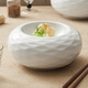 極素陶瓷保溫盤酒店餐廳意境菜擺盤創(chuàng)意會(huì)所特色涼菜盤子分子料理餐具 7英寸_浪紋雙層保溫盤 1個(gè)