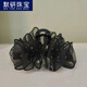 默研（MOYAN）滿(mǎn)天星泡泡抓夾亞克力發(fā)飾氣質(zhì)復古百搭歐根紗黑色發(fā)夾盤(pán)發(fā)鯊魚(yú)夾 滿(mǎn)天星泡紗抓夾：黑色 A04-102