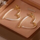 DAISY DREAM官方正品925銀針愛心耳環(huán)女方圓臉百搭耳釘簡約小眾設(shè)計(jì)精致耳飾 愛心兩戴耳環(huán)【925銀針】