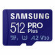 三星（SAMSUNG） 三星 512GB MicroSD內存卡適配器套裝 U3A2V30 4K高速藍卡 游戲機無(wú)人機運動(dòng)相機存儲卡