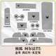 風安奇2025款極狐阿爾法T5專用汽車內裝飾改裝配件用品大全中控水杯墊 阿爾法T5【全車-太空灰】12片 極狐阿爾法T5