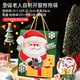 劣狐狐圣誕節(jié)包裝盒雪花酥糖果餅干曲奇牛軋?zhí)悄谈饽虠棸b禮盒手提空盒 【圣誕老人】DIY開窗手提袋3套