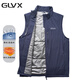 GLVX高爾夫服裝男外套馬甲背心秋冬保暖舒適輕量?jì)壤镄顭釆A克 深藍色 L