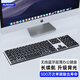 阿斯盾S4 Pro無(wú)線(xiàn)藍牙鍵盤(pán)辦公臺式電腦筆記本鍵盤(pán)超薄金屬充電式全尺寸靜音鍵盤(pán)長(cháng)續航帶背光升級版