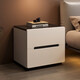 灝森夢(mèng)床頭柜臥室小型床頭桌現代簡(jiǎn)約床邊置物柜時(shí)尚收納架簡(jiǎn)易木質(zhì)柜子 【升級柜腿】雙抽40*40*45cm