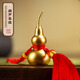 朱炳仁 福祿壽喜銅葫蘆 伴手禮客廳玄關(guān)桌面車載掛件