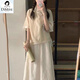 堤姆斯新中式國(guó)風(fēng)禪意女裝年輕款旗袍改良連衣裙兩件套裝夏裝搭配一整套 上衣+裙子(【原版質(zhì)量】) 商場(chǎng)同款 L 商場(chǎng)同款