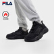 FILA斐樂(lè )官方男鞋火星2加絨跑步鞋復古老爹鞋2024冬季新款休閑運動(dòng)鞋 黑-BK 42