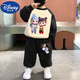 迪士尼（DISNEY）哪吒童裝衛(wèi)衣套裝2025春秋新款兒童衣服中小童2歲男女寶運動裝潮3 A007哪吒敖丙+XT001小小沖鴨褲黑 120 【身高110-120CM】