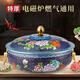 日涵景泰藍(lán)銅火鍋琺瑯純紫銅加厚電磁爐專用鴛鴦冰煮羊銅鍋家用 特厚藍(lán)底牡丹款【清湯鍋】 30cm