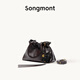 Songmont山下有松百納系列手拿包女手提斜跨垃圾袋通勤流浪包七夕禮物 黑檀色mini 現(xiàn)貨
