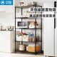 美之高（MZG）多功能置物架廚房微波爐烤箱架儲物架落地收納架家用大容量收納架 【19管徑】五層架45*90*175cm 家用置物架