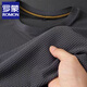 羅蒙（ROMON）冰絲圓領(lǐng)短袖t恤男士網(wǎng)眼鏤空速干上衣夏季中青年休閑運動(dòng)T恤男 灰色【單件裝】 XL