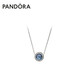 潘多拉（PANDORA）海洋之心項鏈套裝深藍(lán)色閃耀時尚風(fēng)簡約輕奢生日禮物送女友
