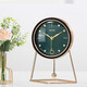 客廳鐘表座鐘創(chuàng  )意復古坐鐘簡(jiǎn)約時(shí)尚時(shí)鐘桌面擺鐘擺件歐式家用臺鐘 6956A-1