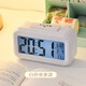 三年二班多功能電子鬧鐘溫濕度計學(xué)生專(zhuān)用起床神器強力叫醒兒童桌面時(shí)鐘擺件生日禮物 白色（電池款）