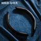 車(chē)麗友 汽車(chē)方向盤(pán)套防滑吸汗翻毛皮碳纖NAPPA材質(zhì)四季半包把套 納帕皮-秘境黑