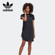 阿迪達斯 （adidas）三葉草T恤女裝夏季透氣休閑運動(dòng)服圓領(lǐng)寬松長(cháng)款連衣裙GJ6578 32碼
