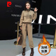 皮爾卡丹加絨加厚運動(dòng)套裝女冬季2025新款時(shí)尚洋氣衛衣休閑兩件套針織 卡其色【加絨加厚兩件套】 M 【建議100-110斤】