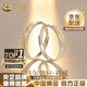 中國黃金（CHINA GOLD）情侶戒指銀戒指男女丁達爾求婚對戒七夕情人節(jié)生日禮物送女友老婆 丁達爾情侶對戒【品牌禮盒】