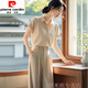 皮爾卡丹2025新款冷淡系感干練氣質(zhì)時(shí)尚職業(yè)襯衫褲子兩件套裝女裝夏季 兩件套裝【褲子+上衣】 M 【建議95-110斤】