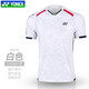 YONEX新款尤尼克斯羽毛球服速干短袖透氣yy運(yùn)動比賽服T恤上衣 110084白色 男款 XL