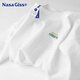 NASA GISS長(cháng)袖t恤男寬松圓領(lǐng)上衣男士純棉T恤時(shí)尚休閑大碼打底衫 白色B S